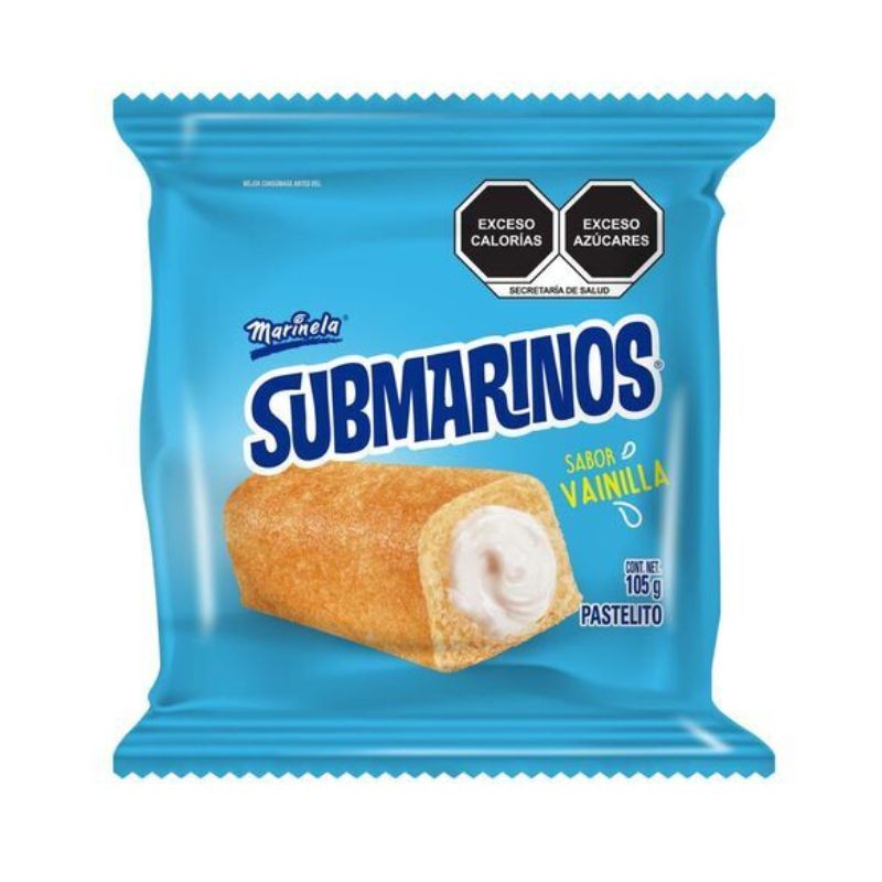 Pastelito Submarinos Vaini Mar Paq 3 Pz